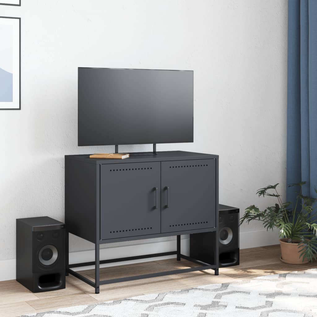 Thumbnail - vidaXL TV-Schrank Anthrazit 68,5x39x60,5 cm Stahl