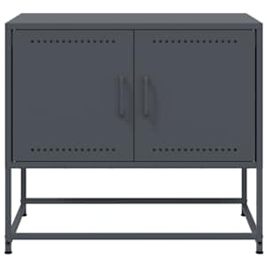 TV skříňka antracitová 68,5 x 39 x 60,5 cm ocel - obrázek 6