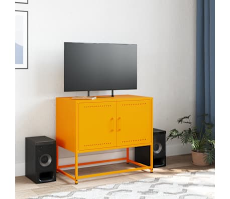 vidaXL TV-Schrank Senfgelb 68,5x39x60,5 cm Stahl