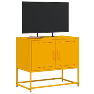 TV skříňka hořčicově žlutá 68,5 x 39 x 60,5 cm ocel - obrázek 4
