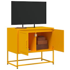 TV skříňka hořčicově žlutá 68,5 x 39 x 60,5 cm ocel - obrázek 5