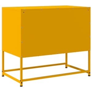 TV skříňka hořčicově žlutá 68,5 x 39 x 60,5 cm ocel - obrázek 8