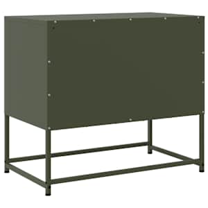 TV skříňka olivově zelená 68,5 x 39 x 60,5 cm ocel - obrázek 8