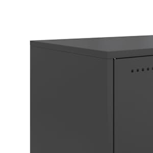 TV skříňka černá 100,5 x 39 x 60,5 cm ocel - obrázek 11