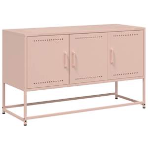 TV skříňka růžová 100,5 x 39 x 60,5 cm ocel - obrázek 2