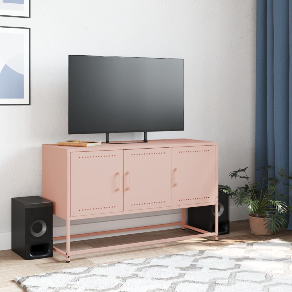 Thumbnail - vidaXL TV-Schrank Rosa 100,5x39x60,5 cm Stahl