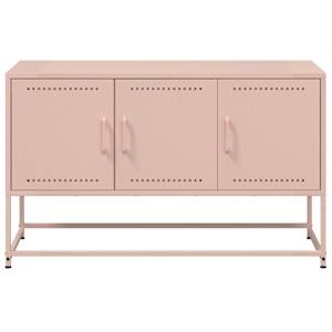 TV skříňka růžová 100,5 x 39 x 60,5 cm ocel - obrázek 6
