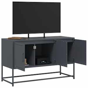 TV skříňka antracitová 100,5 x 39 x 60,5 cm ocel - obrázek 5
