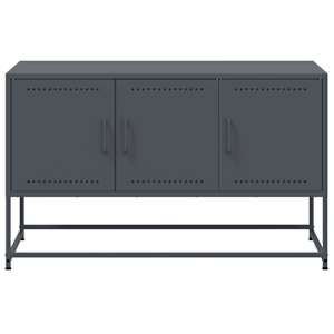 TV skříňka antracitová 100,5 x 39 x 60,5 cm ocel - obrázek 6