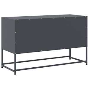 TV skříňka antracitová 100,5 x 39 x 60,5 cm ocel - obrázek 8