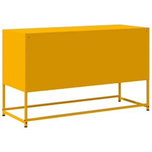 TV skříňka hořčicově žlutá 100,5 x 39 x 60,5 cm ocel - obrázek 8