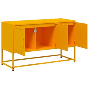 TV skříňka hořčicově žlutá 100,5 x 39 x 60,5 cm ocel - obrázek 9