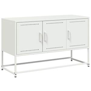 TV skříňka bílá 100,5 x 39 x 60,5 cm ocel - obrázek 2