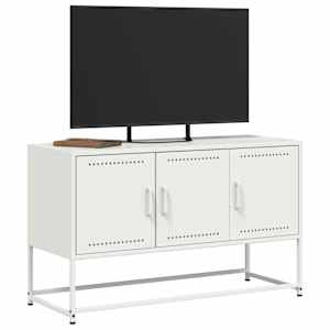 TV skříňka bílá 100,5 x 39 x 60,5 cm ocel - obrázek 4