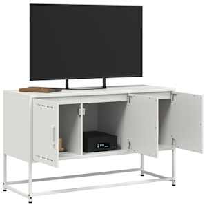TV skříňka bílá 100,5 x 39 x 60,5 cm ocel - obrázek 5