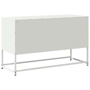 TV skříňka bílá 100,5 x 39 x 60,5 cm ocel - obrázek 8