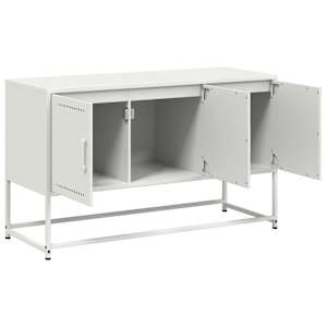 TV skříňka bílá 100,5 x 39 x 60,5 cm ocel - obrázek 9