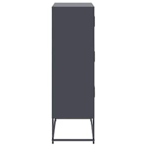 Příborník antracitový 68,5 x 38,5 x 123,5 cm ocel - obrázek 7