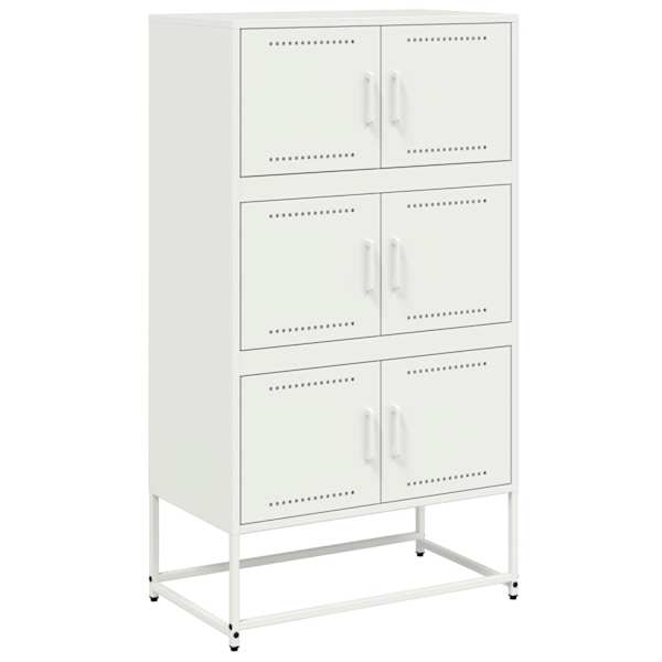 vidaXL puhvetkapp, valge, 68,5 x 38,5 x 123,5 cm, teras