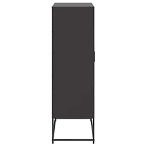 Skříň highboard černá 68,5 x 38,5 x 123,5 cm ocel - obrázek 7