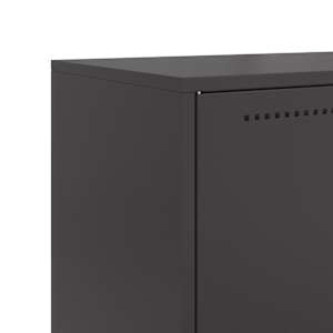 Skříň highboard černá 68,5 x 38,5 x 123,5 cm ocel - obrázek 10
