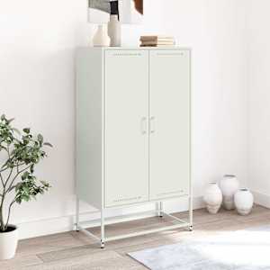 vidaXL Highboard White 68.5x38.5x123.5 cm Steel