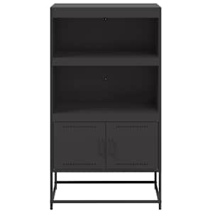 Skříň highboard černá 68,5 x 38,5 x 123,5 cm ocel - obrázek 6