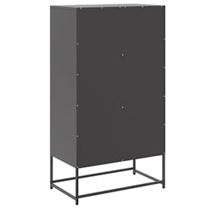 Skříň highboard černá 68,5 x 38,5 x 123,5 cm ocel - obrázek 8