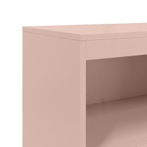 Skříň highboard růžová 68,5 x 38,5 x 123,5 cm ocel - obrázek 10