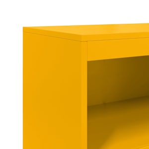 Skříň highboard hořčicově žlutá 68,5 x 38,5 x 123,5 cm ocel - obrázek 10