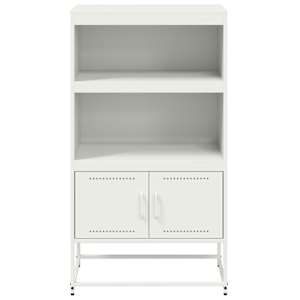 Skříň highboard bílá 68,5 x 38,5 x 123,5 cm ocel - obrázek 6