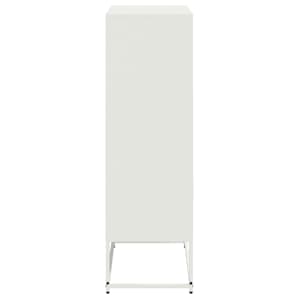 Skříň highboard bílá 68,5 x 38,5 x 123,5 cm ocel - obrázek 7