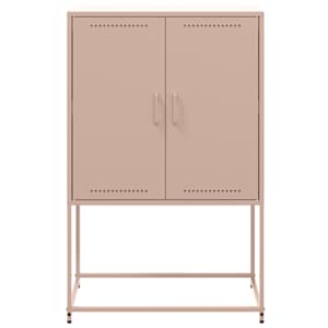 Skříň highboard růžová 68,5 x 38,5 x 107 cm ocel - obrázek 6