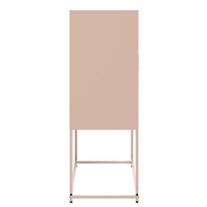 Skříň highboard růžová 68,5 x 38,5 x 107 cm ocel - obrázek 7