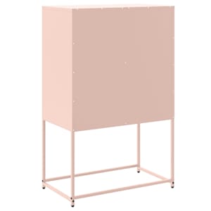Skříň highboard růžová 68,5 x 38,5 x 107 cm ocel - obrázek 8