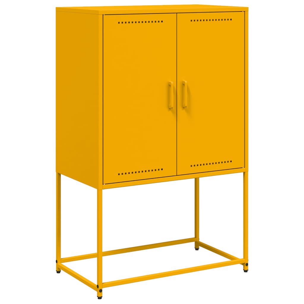 Thumbnail - vidaXL Highboard Senfgelb 68,5x38,5x107 cm Stahl