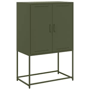 vidaXL k&otilde;rge kapp, oliiviroheline, 68,5 x 38,5 x 107 cm, teras