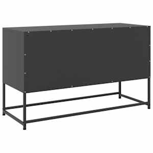 TV skříňka černá 100,5 x 39 x 60,5 cm ocel - obrázek 8
