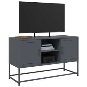 TV skříňka antracitová 100,5 x 39 x 60,5 cm ocel - obrázek 4