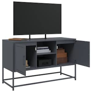 TV skříňka antracitová 100,5 x 39 x 60,5 cm ocel - obrázek 5