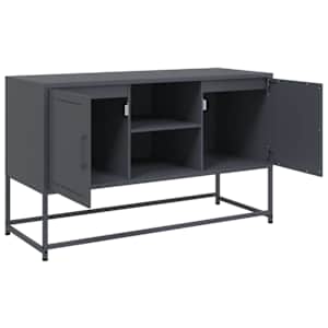 TV skříňka antracitová 100,5 x 39 x 60,5 cm ocel - obrázek 9