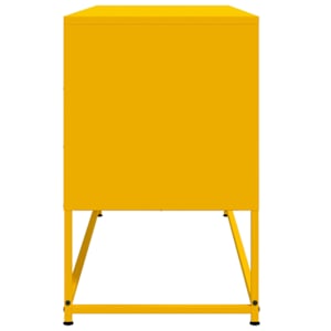 TV skříňka hořčicově žlutá 100,5 x 39 x 60,5 cm ocel - obrázek 7