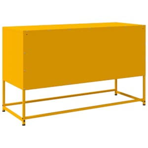 TV skříňka hořčicově žlutá 100,5 x 39 x 60,5 cm ocel - obrázek 8
