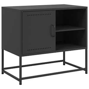 TV skříňka černá 68 x 39 x 60,5 cm ocel - obrázek 2