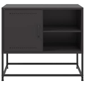 TV skříňka černá 68 x 39 x 60,5 cm ocel - obrázek 6