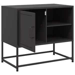 TV skříňka černá 68 x 39 x 60,5 cm ocel - obrázek 10