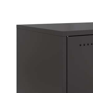 TV skříňka černá 68 x 39 x 60,5 cm ocel - obrázek 11