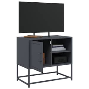 TV skříňka antracitová 68 x 39 x 60,5 cm ocel - obrázek 4