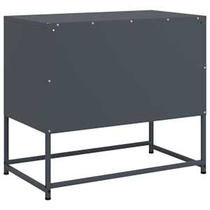 TV skříňka antracitová 68 x 39 x 60,5 cm ocel - obrázek 8