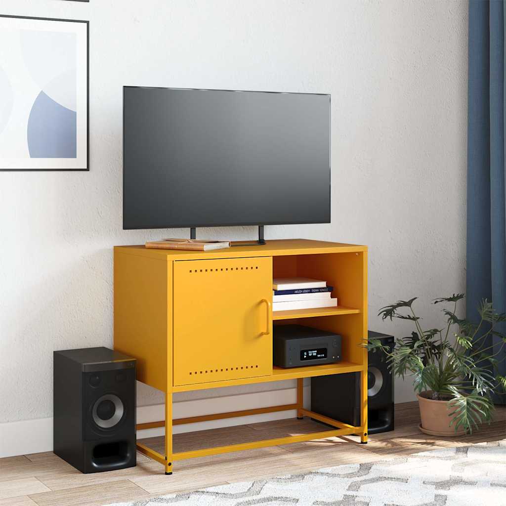 Thumbnail - vidaXL TV-Schrank Senfgelb 68x39x60,5 cm Stahl